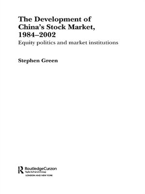 cover image of The Development of China's Stockmarket, 1984-2002